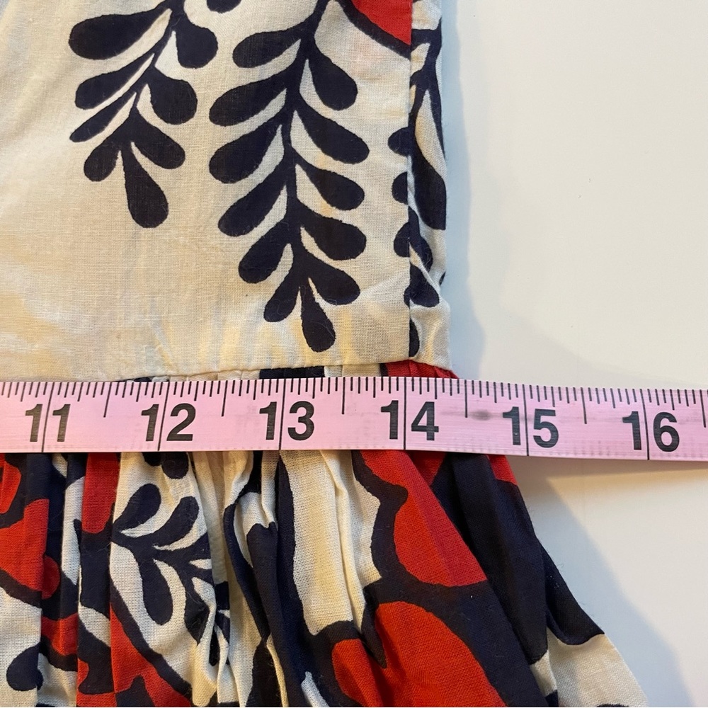 SOLD 🌟HOST PICK🌟Yoana Baraschi Sweetwater Beaded Collar Cotton Dress size 0 - Picture 7 of 9